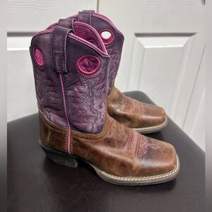 Charming Kids Purple and Brown Boots